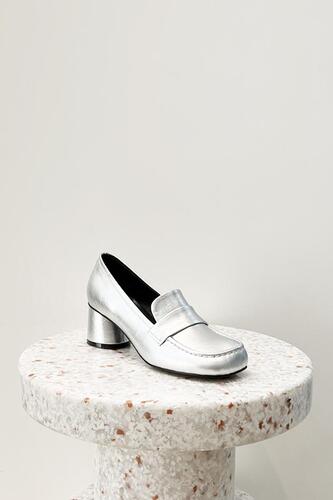 Clement Loafers Leather Silver 5cm
